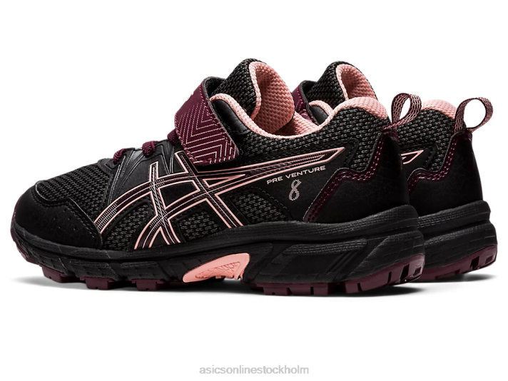 Asics försatsning 8 förskola barn D6D04379 svart/djup mars