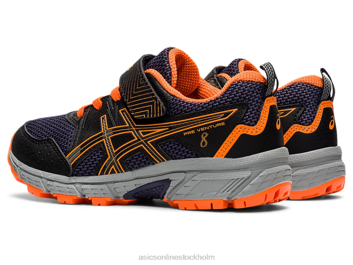 Asics försatsning 8 förskola barn D6D04488 svart/chockerande orange