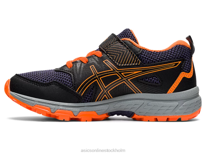 Asics försatsning 8 förskola barn D6D04488 svart/chockerande orange