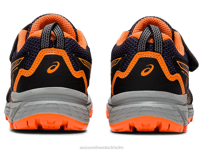 Asics försatsning 8 förskola barn D6D04488 svart/chockerande orange