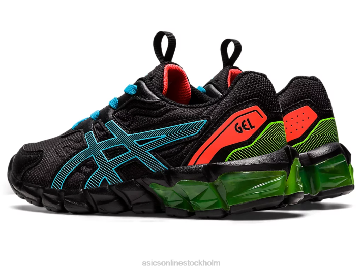 Asics gel-quantum 90 3 förskola barn D6D04386 svart/akvarium