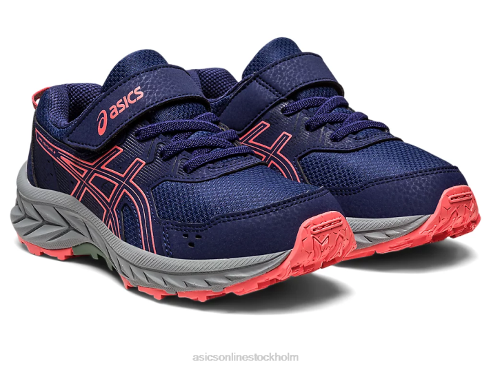 Asics gel-venture 9 förskola barn D6D04218 indigoblått/papaya
