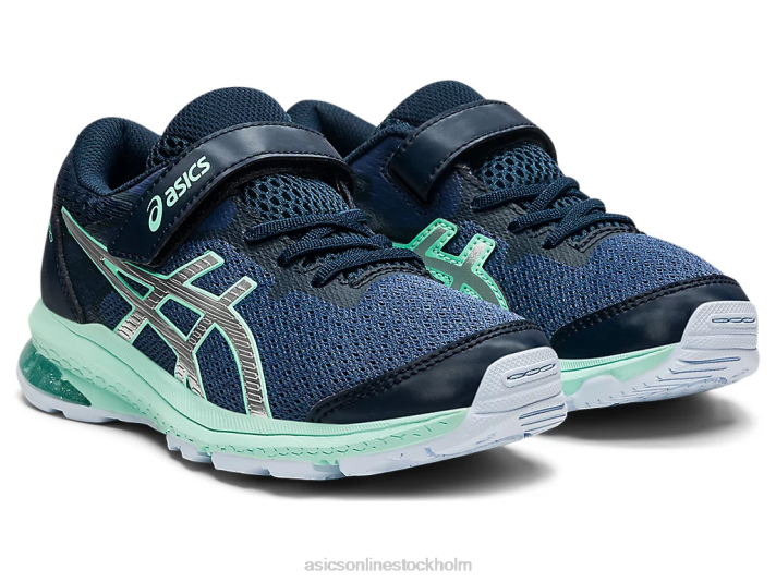 Asics gt-1000 10 förskola barn D6D04506 åskblå/rent silver