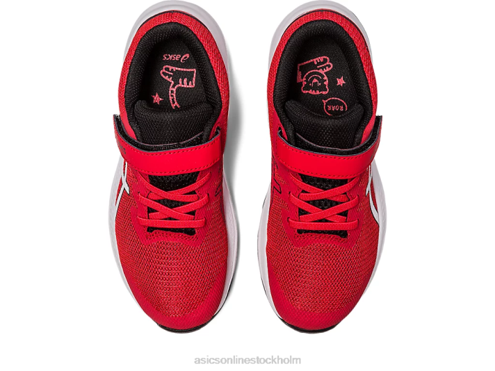 Asics gt-1000 11 förskola barn D6D04254 elektrisk röd/vit