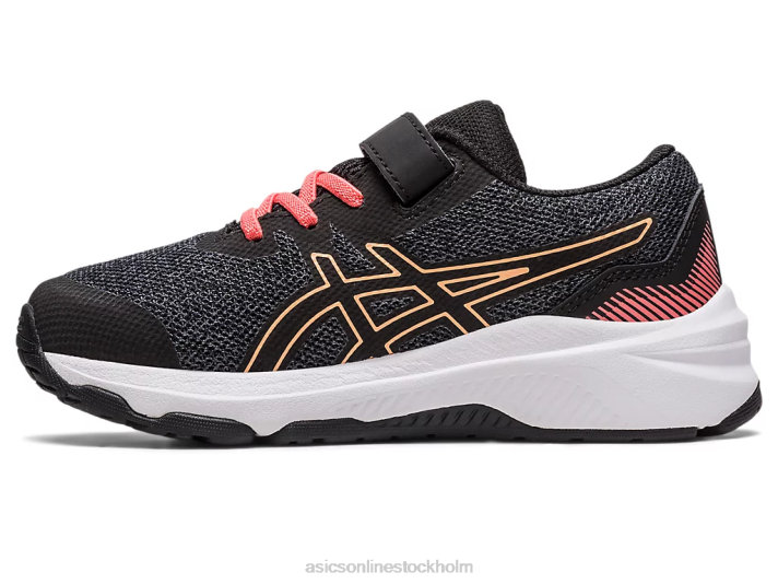 Asics gt-1000 11 förskola barn D6D04296 svart/papaya