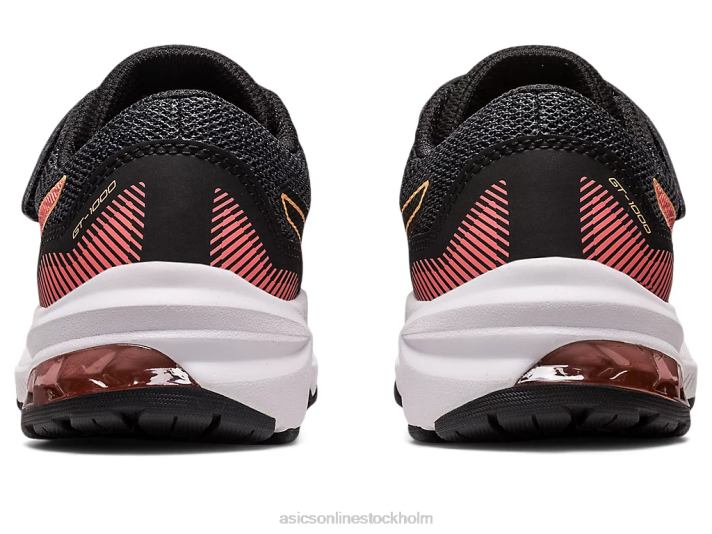 Asics gt-1000 11 förskola barn D6D04296 svart/papaya