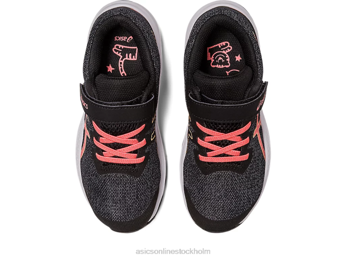 Asics gt-1000 11 förskola barn D6D04296 svart/papaya