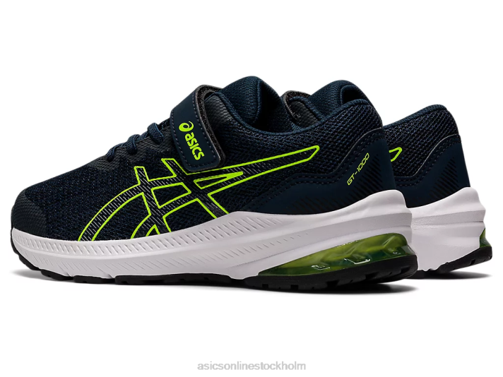 Asics gt-1000 11 förskola barn D6D04457 fransk blå/farlig grön