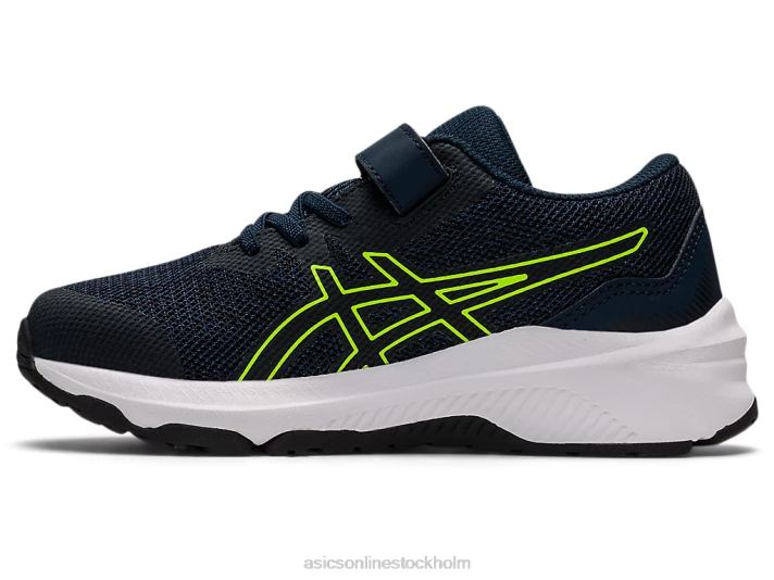 Asics gt-1000 11 förskola barn D6D04457 fransk blå/farlig grön