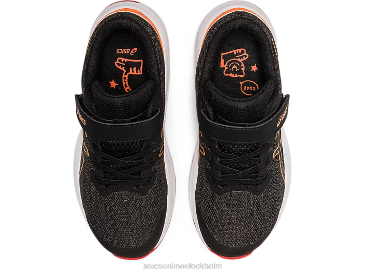 Asics gt-1000 11 förskola barn D6D04458 grafitgrå/eldröd