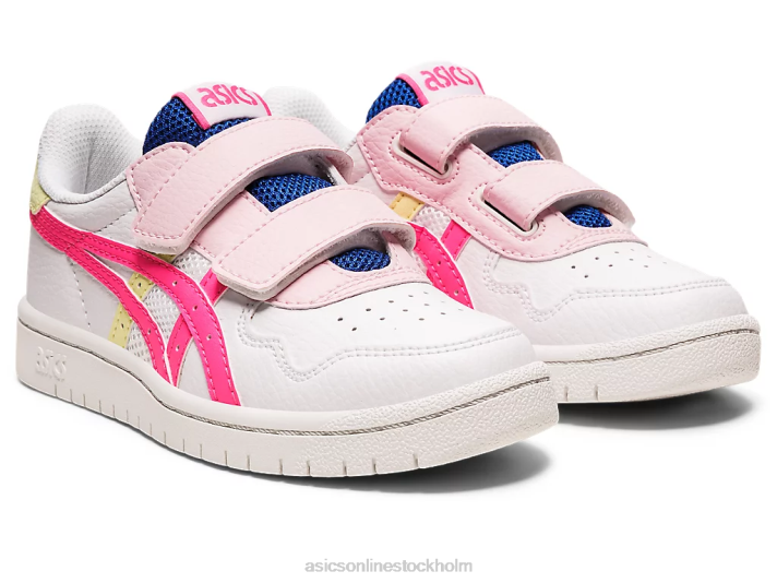 Asics japans förskola barn D6D04418 vit/het rosa