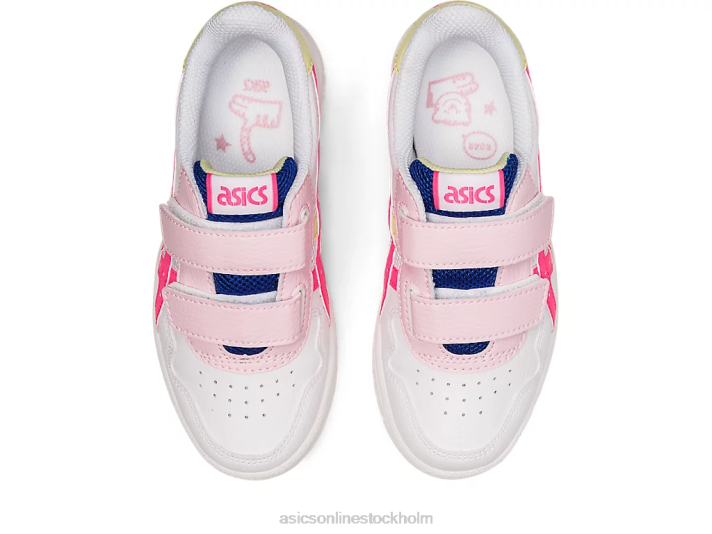 Asics japans förskola barn D6D04418 vit/het rosa