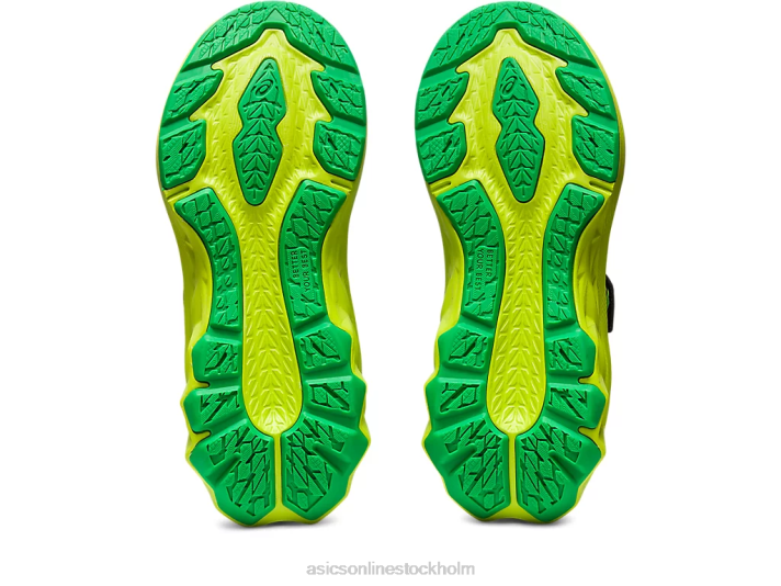 Asics novablast 2 förskola barn D6D04224 svart/limeskal