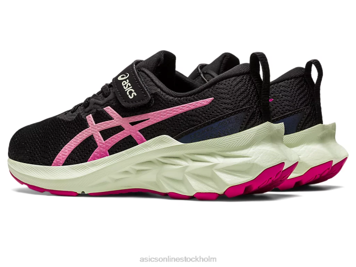 Asics novablast 2 förskola barn D6D04225 svart/frukt punch