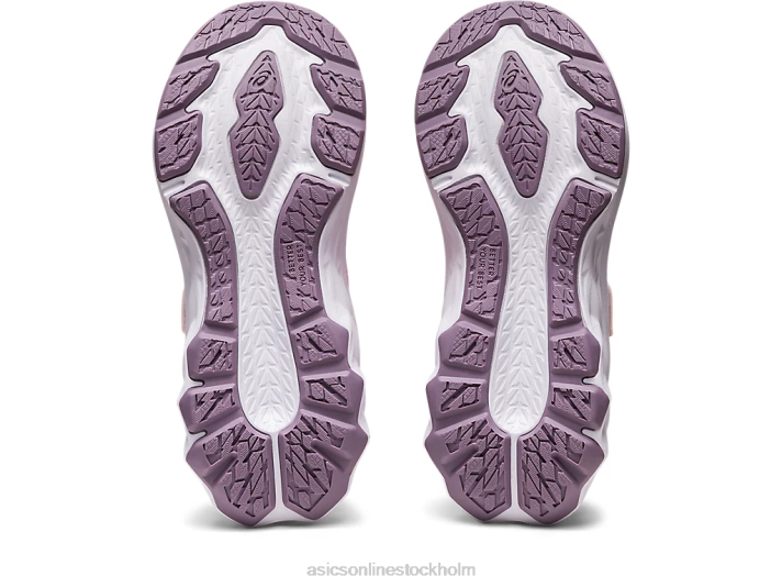 Asics novablast 2 förskola barn D6D04290 papaya/skymningsviol