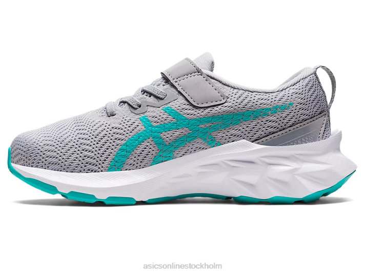 Asics novablast 2 förskola barn D6D04431 piemontegrå/lavendel glöd
