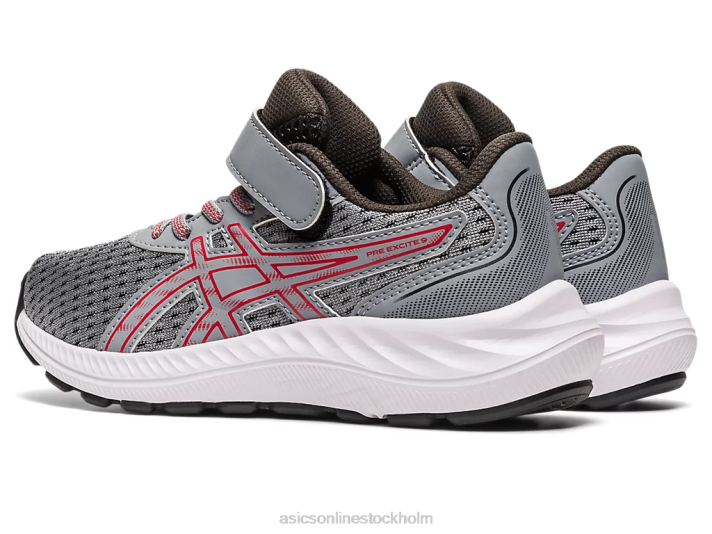 Asics pre excite 9 förskola barn D6D04298 plåtberg/elektrisk röd