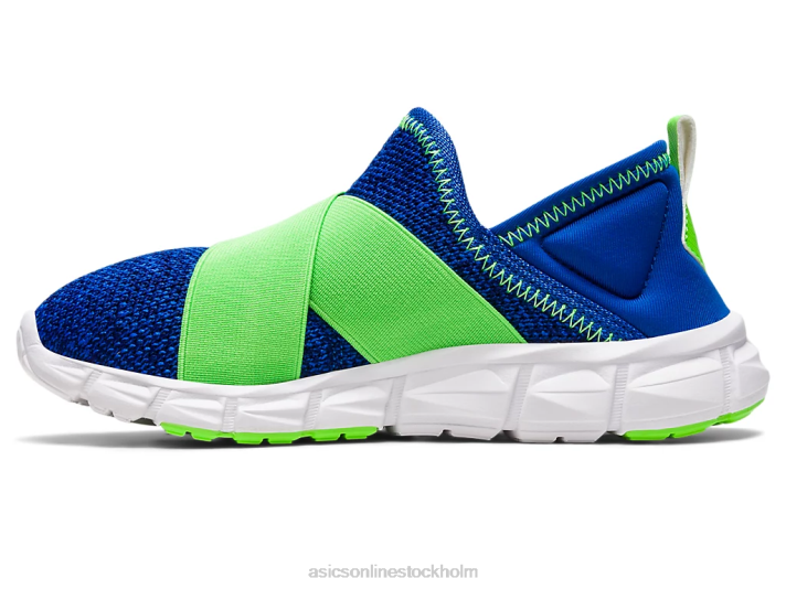 Asics quantum lyte slip-on förskola barn D6D04437 illusion blå/grön gecko