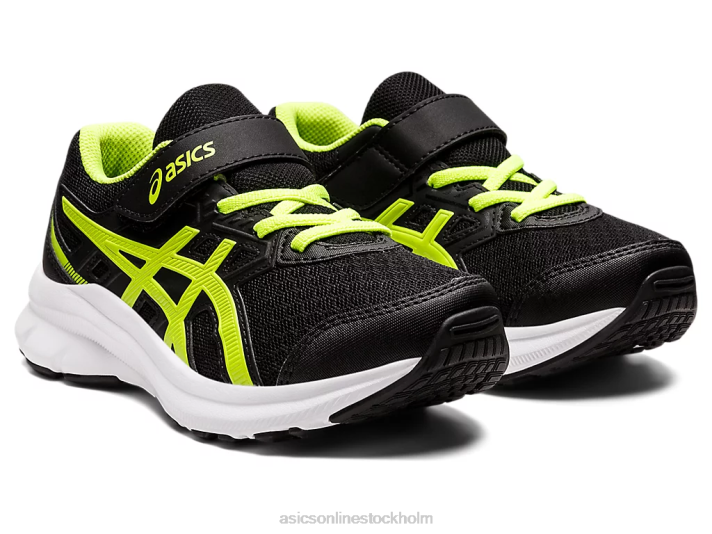 Asics ryck 3 förskola barn D6D04529 svart/farlig grön
