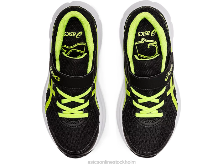 Asics ryck 3 förskola barn D6D04529 svart/farlig grön