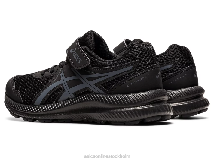 Asics tävla 7 förskola barn D6D04413 svart/bärgrå