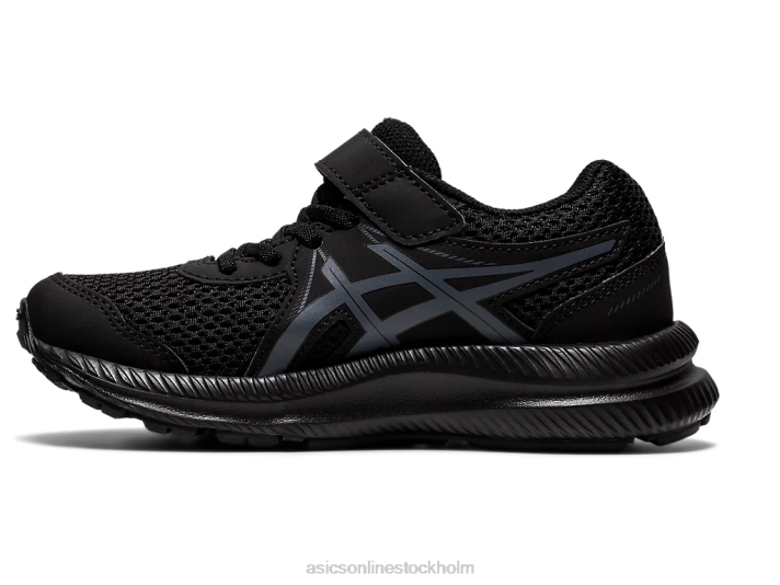 Asics tävla 7 förskola barn D6D04413 svart/bärgrå