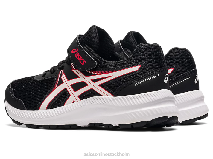 Asics tävla 7 förskola barn D6D04512 svart/elektrisk röd
