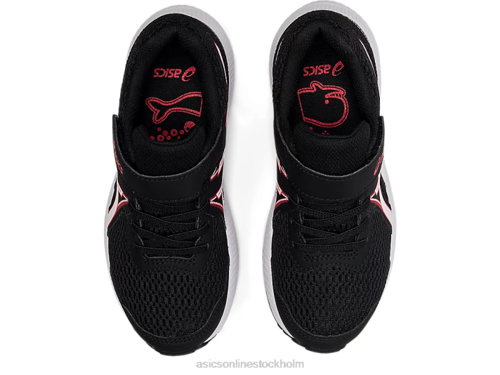 Asics tävla 7 förskola barn D6D04512 svart/elektrisk röd