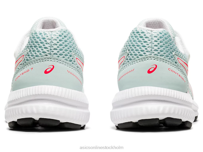 Asics tävla 7 förskola barn D6D04546 aqua ängel/vit