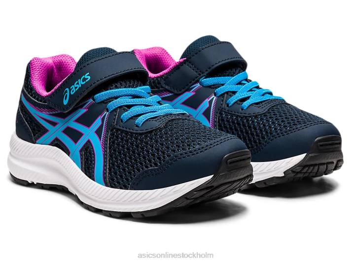 Asics tävla 7 förskola barn D6D04549 fransk blå/digital aqua