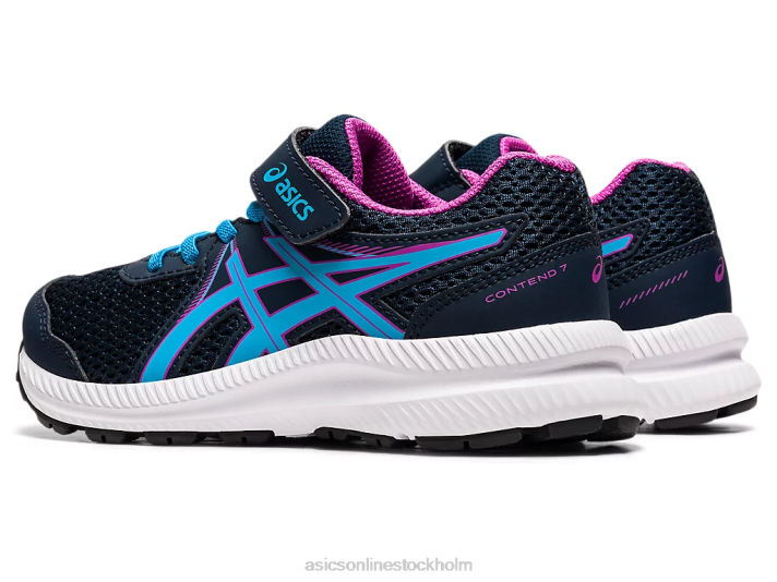 Asics tävla 7 förskola barn D6D04549 fransk blå/digital aqua