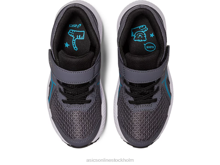 Asics tävla 8 förskola barn D6D04241 bärare grå/öblå