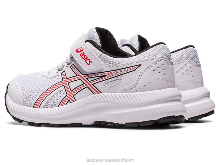 Asics tävla 8 förskola barn D6D04297 vit/elektrisk röd