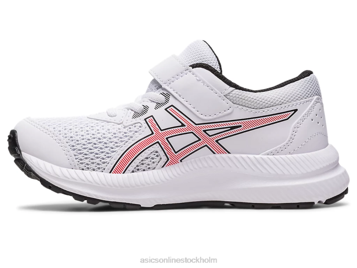 Asics tävla 8 förskola barn D6D04297 vit/elektrisk röd