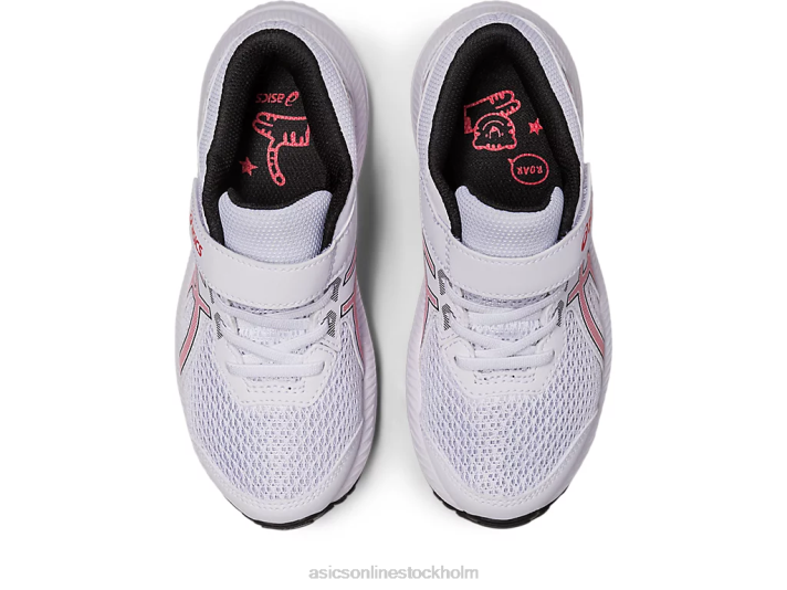 Asics tävla 8 förskola barn D6D04297 vit/elektrisk röd