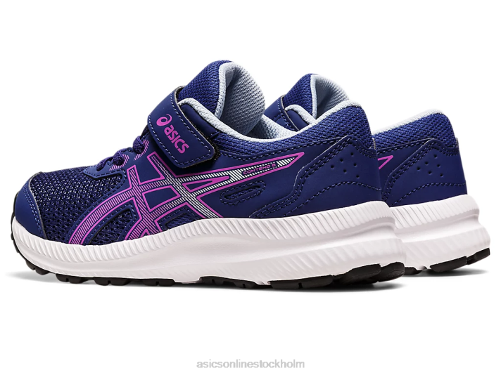 Asics tävla 8 förskola barn D6D04396 dyk blå/orkidé