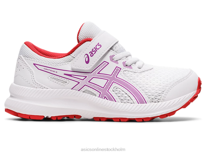 Asics tävla 8 förskola barn D6D04403 vit/orkidé