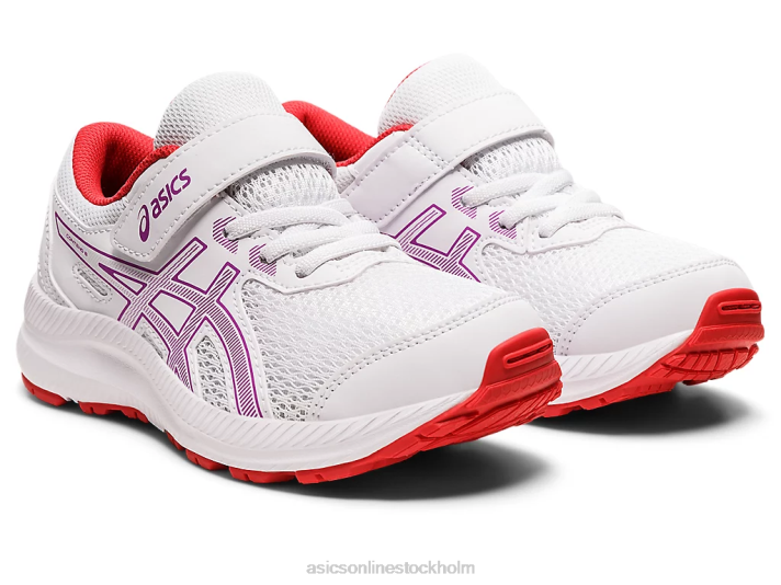 Asics tävla 8 förskola barn D6D04403 vit/orkidé