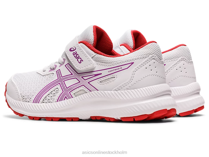 Asics tävla 8 förskola barn D6D04403 vit/orkidé