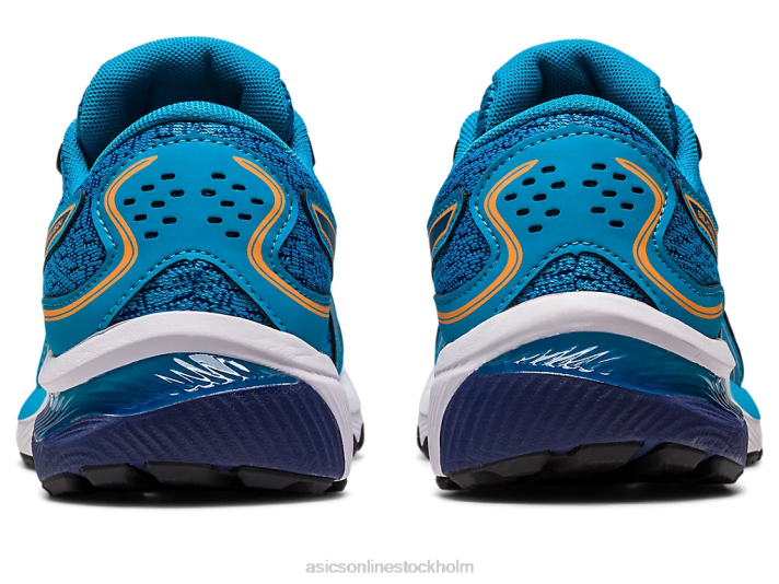 Asics gel-cumulus 24 årskurs barn D6D04228 ö blå/sol persika