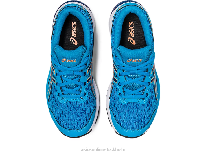Asics gel-cumulus 24 årskurs barn D6D04228 ö blå/sol persika