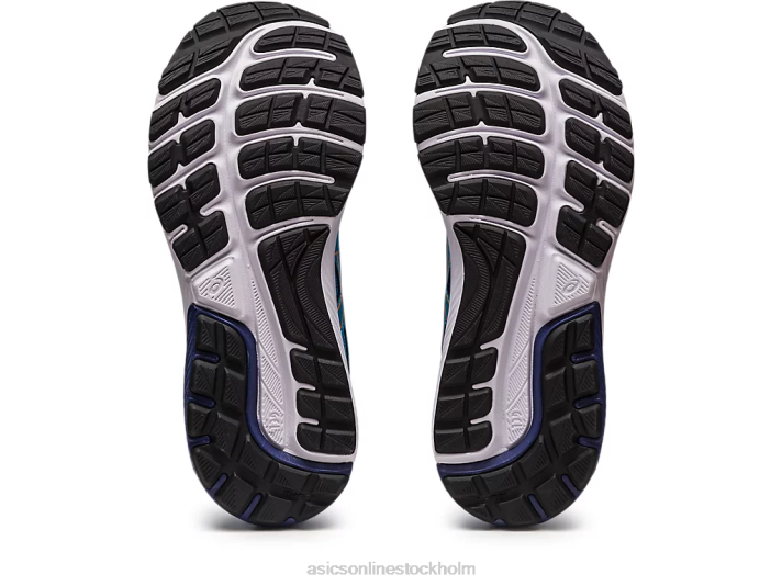 Asics gel-cumulus 24 årskurs barn D6D04228 ö blå/sol persika