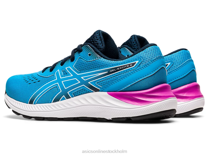 Asics gel-excite 8 årskurs barn D6D04528 digital aqua/vit