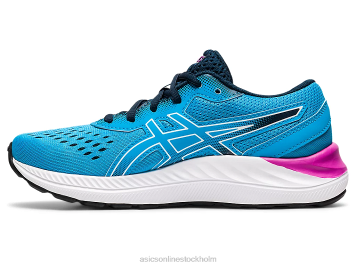 Asics gel-excite 8 årskurs barn D6D04528 digital aqua/vit