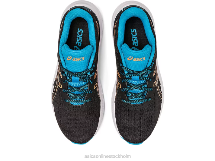 Asics gel-excite 9 årskurs barn D6D04307 svart/sol persika