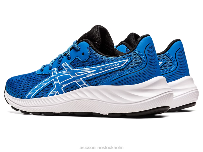 Asics gel-excite 9 årskurs barn D6D04368 elektrisk blå/vit