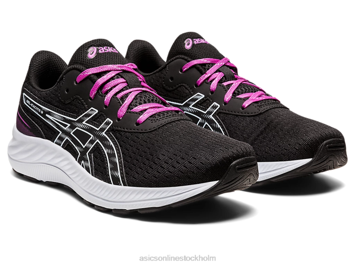Asics gel-excite 9 årskurs barn D6D04380 svart/mjuk himmel