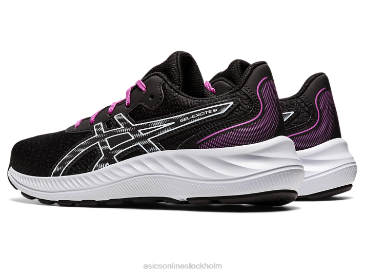 Asics gel-excite 9 årskurs barn D6D04380 svart/mjuk himmel