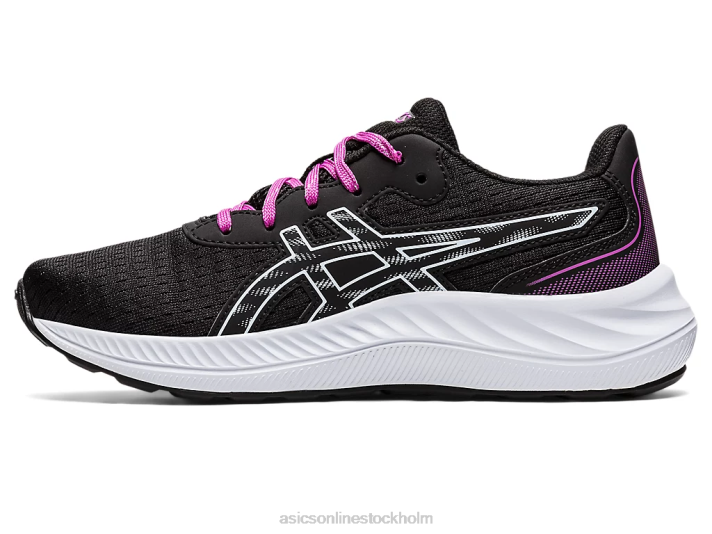 Asics gel-excite 9 årskurs barn D6D04380 svart/mjuk himmel