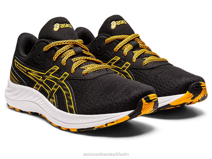 Asics gel-excite 9 årskurs barn D6D04384 svart/bärnsten
